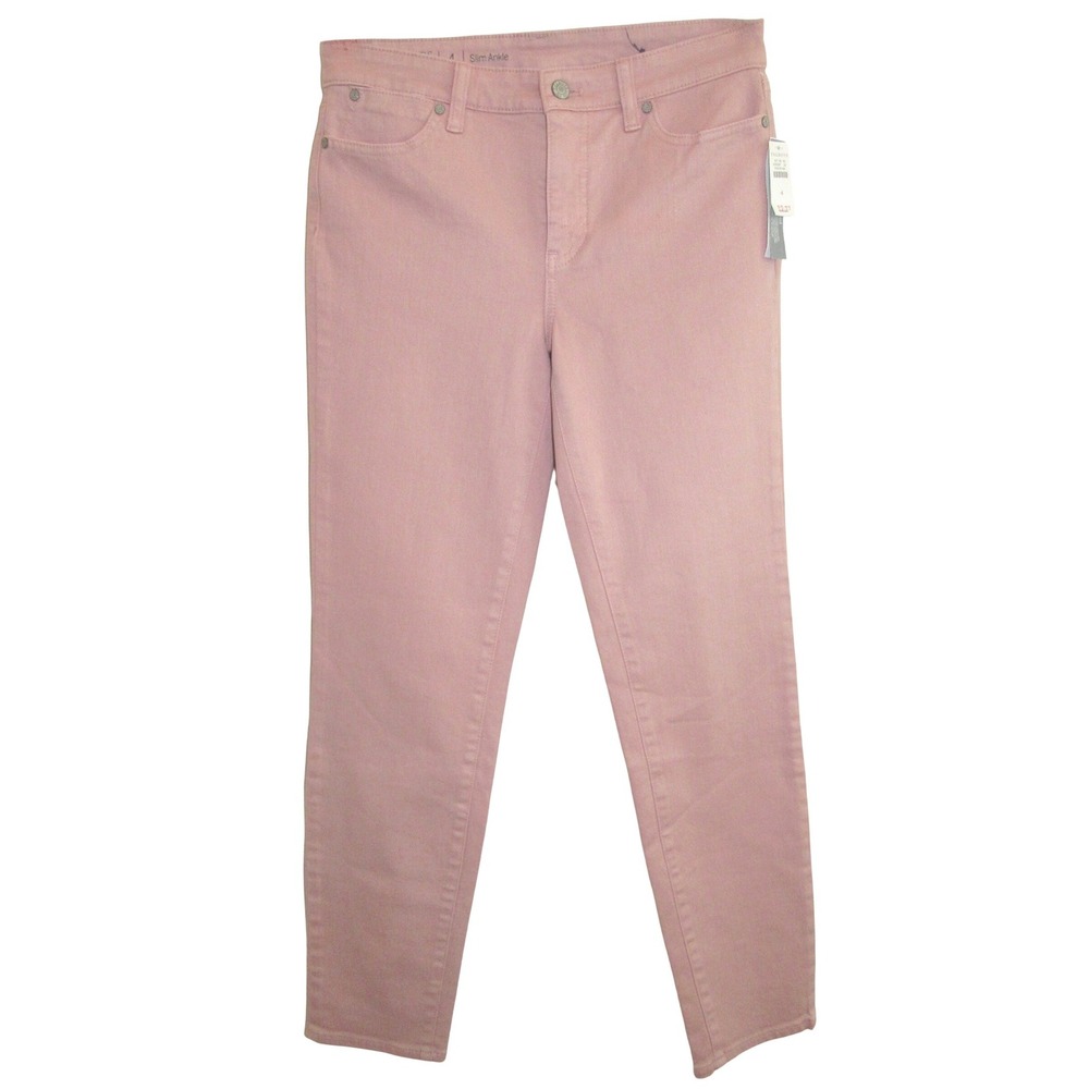 Talbots Flawless Slim Ankle Jeans in Dusty Blush Pink sz 4 NWT - Picture 3 of 8